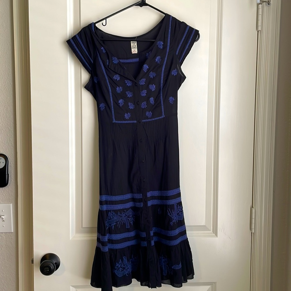 Free People embroidered dress